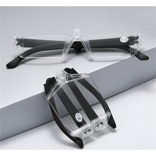 Zilead Fashion Transparent Reading Glasses Beetle Rotates Folding Reading Glasses Ultralight Frames+1.0 +1.5 +2.0 +2.5 +3.0 +3.5