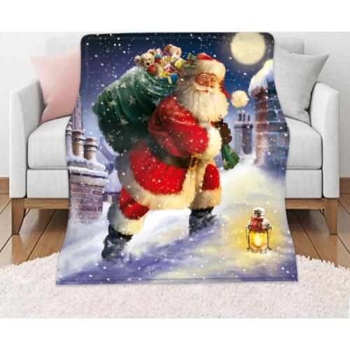 Bed Blanket Sleep Winter Keep Warm Merry Christmas Decorative Sofa Living Room Rest Watch Cover Large On Movie Body Blankets The