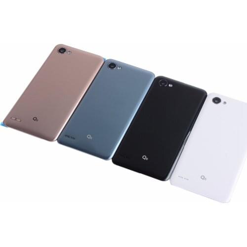 Original For LG Q6 Housing Battery Back Door Cover+Camera Lens