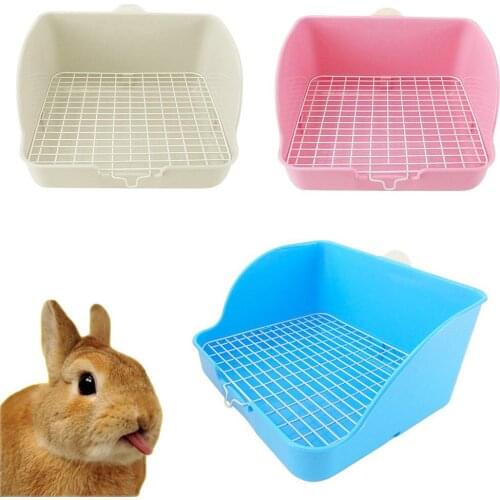 Pet Cat Rabbit Toilet Mesh Portable Drawer Design Pet Rabbit Toilet Litter Tray Pad Holder Safe Train Mesh Box Case Easy Clean