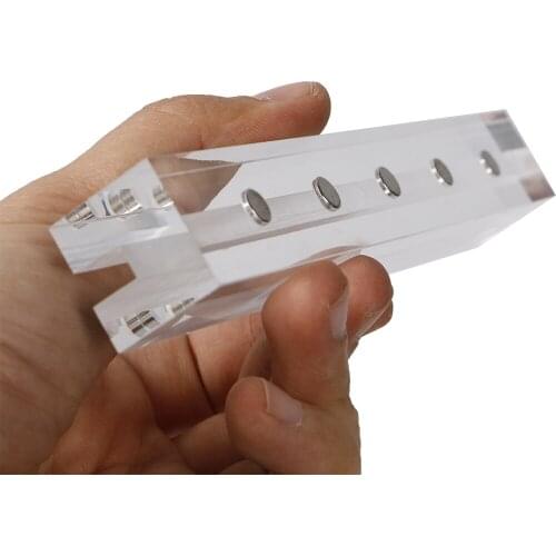 Clear Acrylic Base PMMA Shelf Top Sign Card Menu Holder Acrylic Slotted Name Card Sign Display Stand Poster Holders