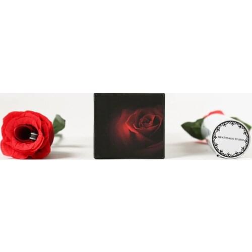 1set New Arrival Rose and vase street stage magic trick Split roses for professional magician TV show props Romantic magic