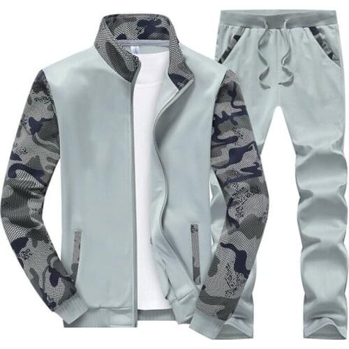 New Sportswear Sets Men Tracksuit Spring Autumn Casual Streetwear Sweatshirt + Sweatpants Gyms Fitness Joggers Jacket + Pants