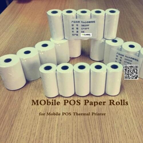 20PCS 80x30 mm Mobile POS Thermal Printer 80mm portable thermal paper Roll ship with fast delivery way
