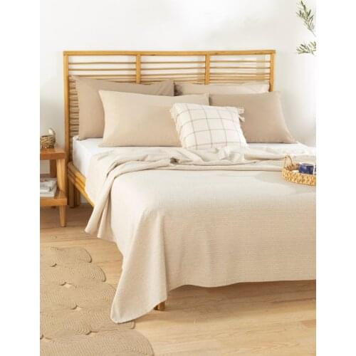 Trios İpliği Dyed Single Personality Pique 150x220 Cm Beige