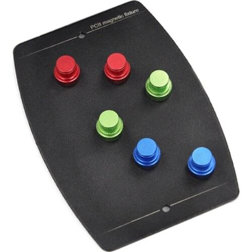 Universal PCB Board Holder Fixture with 6Pcs netic Pins Circuit Board Soldering Platform PCB netic Fixture Clamp Groove