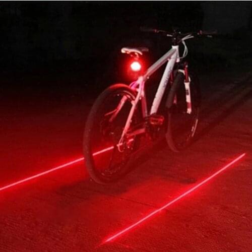 Bicycle LED Rear Tail Light Waterproof Safety Warning Light 5 LED And 2 Laser Night Mountain Bike Light Rear Lamp Bycicle Light