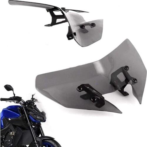 Motorcycle Windscreen Windshield Wind Deflectors for YAMAHA MT-09 MT09 FZ-09 FZ09 17-19