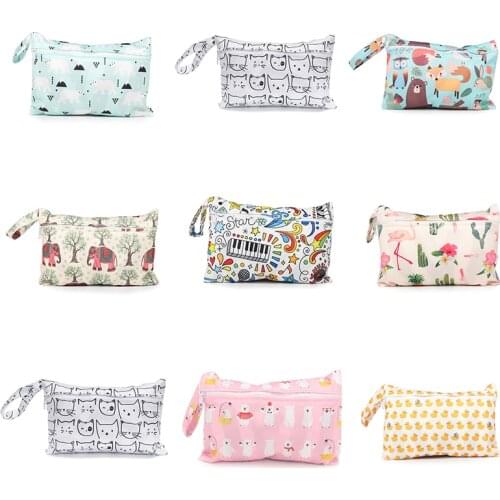 Mommy Diaper Dag Baby Toiletry Bags with Zippered Baby Diapers Waterproof Organizer Reusable Wet Dry Bags Mommy Bag