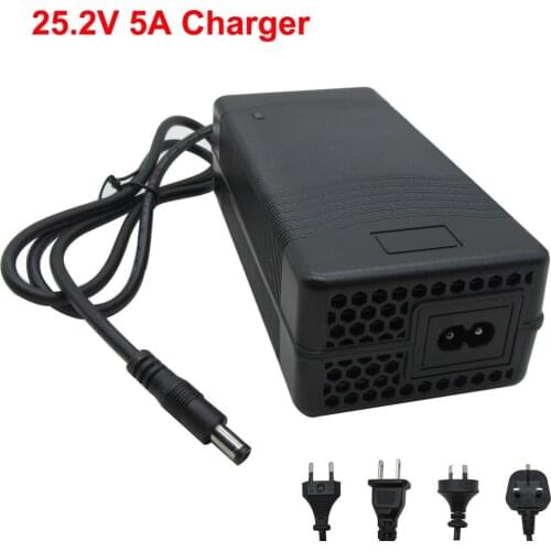 25.2V 3A Li-ion Battery charger Used for 22.2V 24V 6S lithium Ebike Bicycle Electric tool battery pack free shipping