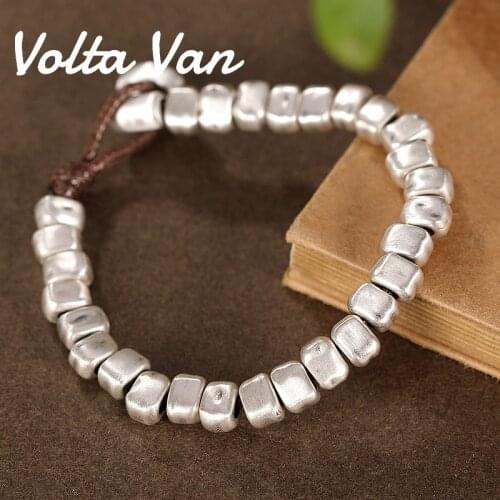 Volta Van 2021 New Women Strand Bracelets 990 Sterling Silver Elegant Fine Jewelry Trendy Concise Fashion Ladies Bracelets