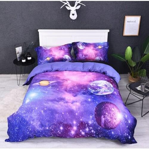 3-Piece Bohemian Style Bedding Set Starry Sky Pattern Boho Duvet Cover Set Mandala Pillowcase And Duvet Cover Bedding Set