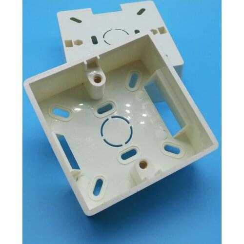 6pcs/Lot Residential Commonly Used 86 Model PVC Surface-type Outlet Junction Box Electrical Accessories Socket Mounting Box