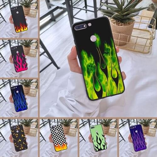 Art Flame Aesthetic Cool Back Cover For Huawei Honor 7 8 9 10 Lite 7S 7X 7A 7C Pro 10 9 8 8X MAX soft Silicone Phone Case