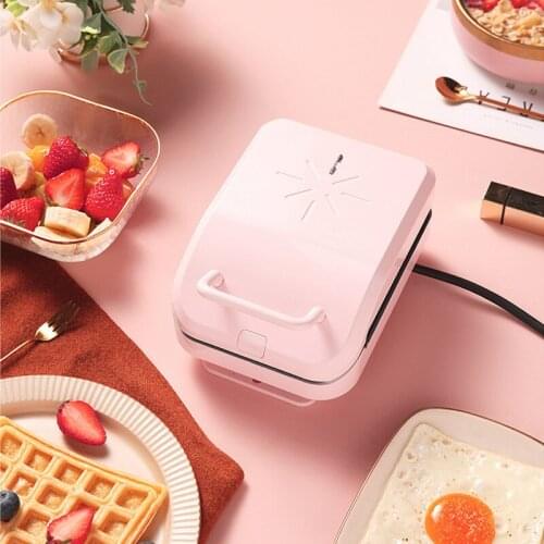 Electric Sandwich Maker Fast Breakfast Machine Waffle Maker Toaster Baking Tools With Non Stick Pan Kitchen Free Shipping MB13
