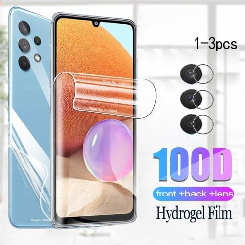 Hydrogel Film For Samsung a32 4g Screen Protector For samsung galaxy a 32 32a Back Film samsunga32 Camera Phone Protective Film