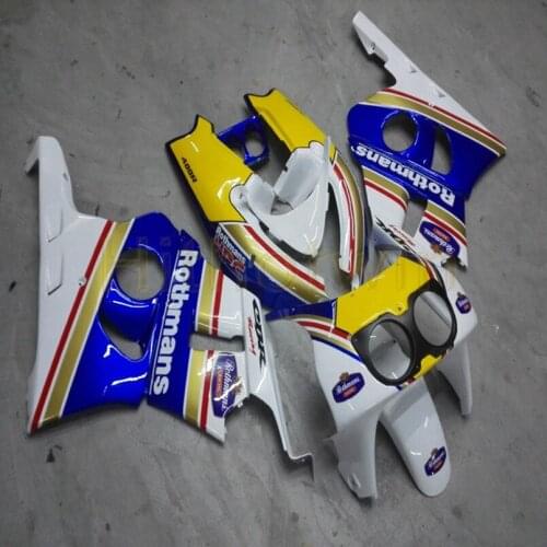 Custom motorcycle article for CBR400RR NC29 1990 1991 1992 1993 1994 motor Fairing+Botls+yellow blue M2