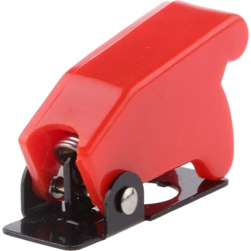 Red Car Cover LED Light SPST Rocker Switch On / Off Control Proctector