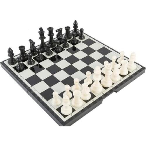 Chess Children Magnetic Students Beginners Black and White Chess Pieces Adult Magnetic Chess Board Small Medium Large