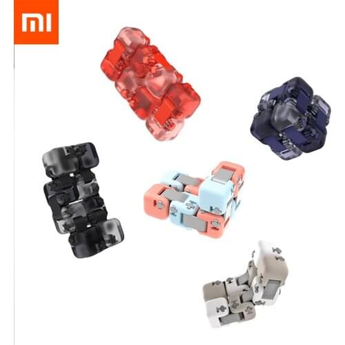 New Xiaomi Mijia Mitu Spinner Colorful Building Blocks Finger Fidget Decompression Toy Puzzle Assembling Cube Finger Spinner Toy