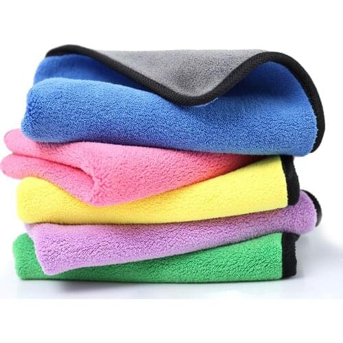30X60CM Polyester Thick Auto Care Detailing Polishing Microfiber Fiber Home Washing Super Absorbent Car Towel Cleaning Cloths