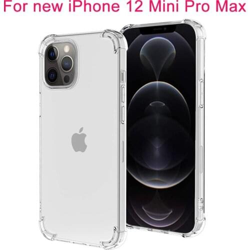 Clear Shockproof TPU Case for iPhone 11 12 Pro Max Mini Samsung Xiaomi Huawei LG Air Cushion Full Sides Protective Back Shell