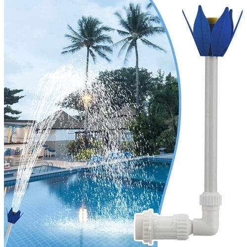 Swimming Pool Waterfall Sprayers Lotus Pond Fountain Nozzles Accessories Adjustable Sprays Direction Height For Waterpark