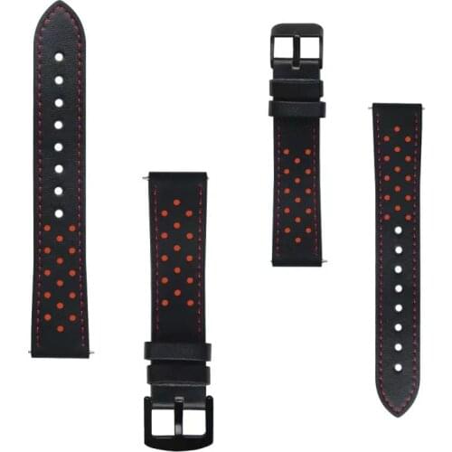 Leather Replace Bracelet For Huami Amazfit GTR 42mm 47mm 2 2E／GTS 2 Mini／Bip S／U Pro／Pace Stratos 2 3 Strap 20mm 22mm Watchband