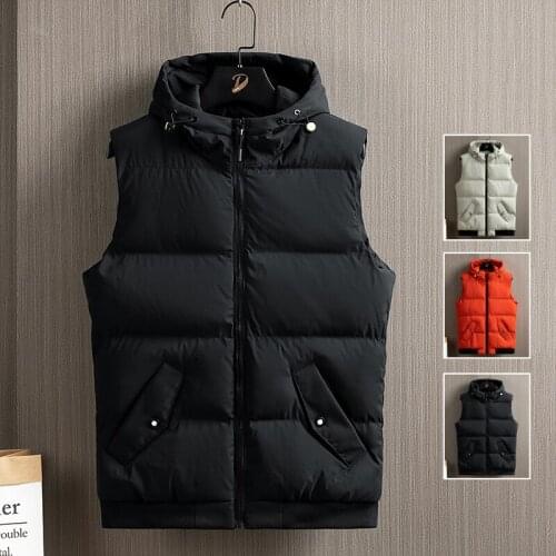 Japan Style Trend Padding Vest Male 2021 Winter New Chic Casual Hip Hop Loose Plus Size Stand All-match Men Thicken Vest Fashion