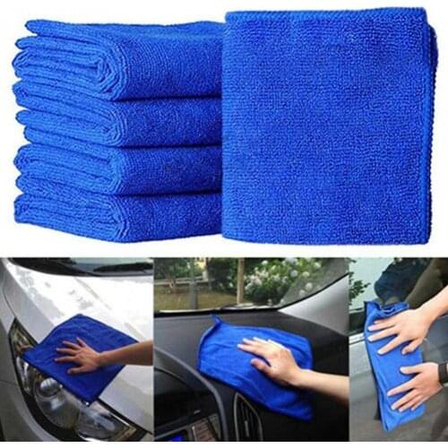 Car Washing Towel Microfiber Cloth Washing Towel Duster Blue Soft Absorbent Wash Cloth Car Cleaning Towels Auto Care 30*30CM
