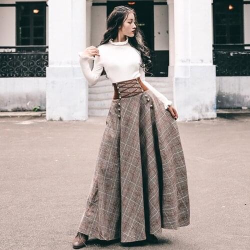 2020 Autumn Winter Sweater Skirt Set Full Sleeve Blouse Top and Woolen Plaid Skirt and Top Set Women Two Piece Outfits