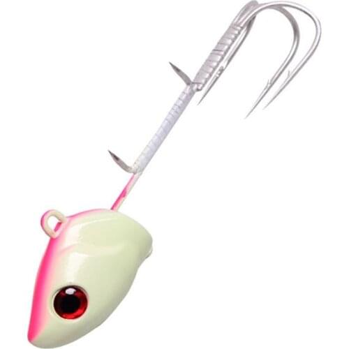 2PCS Fishing Glow Jigging Slow Jig Lure Jigbait spoon baits Hookg 200/250g