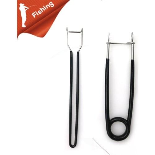 2pcs Stainless Steel Fish Mouth Opener Fishing Lure Pick up Hook Jaw Spreader Frog Blackfish Mouth Openers Fishing Accessories