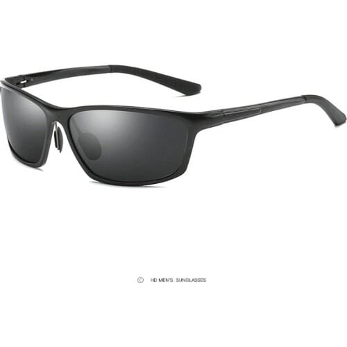 Aluminum Magnesium Mirror Myopia Polarized Sunglasses Polarized Sun Glasses Custom Made Minus Prescription Lens -1 To -6 FML