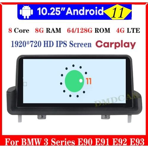 10.25" 8Core 8+64G Android 10 Car Multimedia Player GPS Navigation Radio for BMW 3 Series E90 E91 E92 E93 2005-2012 Stereo 4G