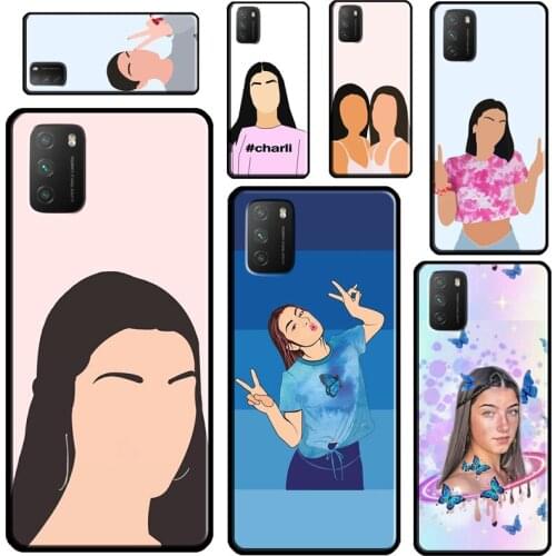Charli D'Amelio For POCO X3 Pro M3 F1 F2 F3 Phone Case For Xiaomi Mi 11 Lite 9 10 A3 Mi 11 Ultra 10T Pro
