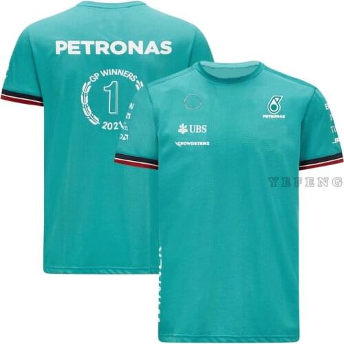 WINNERSGP For AMG Petronas Motorsport F1 Team Racing Mens Teamline Breathable Casual Short Sleeve T-Shirt Car Fan Jerseys