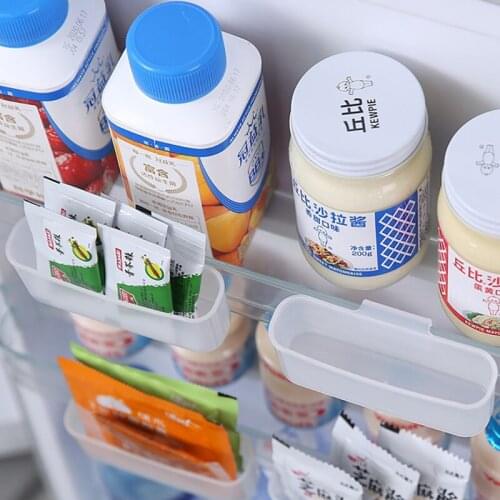 Refrigerator Seasoning Storage Box Kitchen Goods Sauce Rack Mini Storage Rack