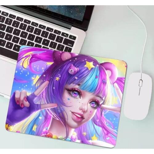 Beautiful kawaii non-slip waterproof table mat mouse pad computer school office stationery accessories game mouse pad cute mat
