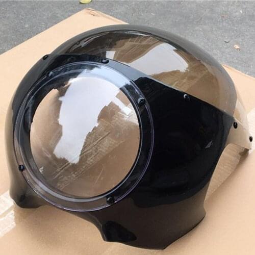 Motorcycle 7" Headlight Fairing Screen Retro Cafe Racer Style Universal