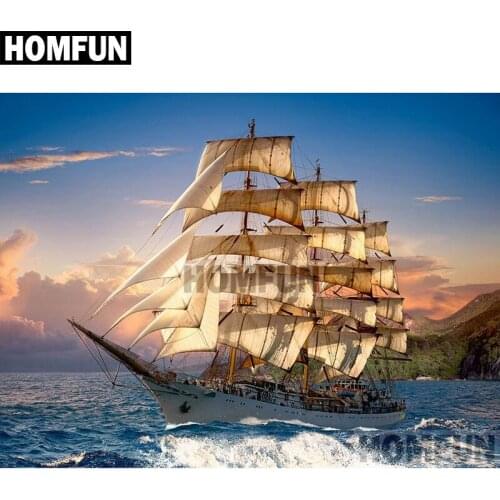 HOMFUN Full Square/Round Drill 5D DIY Diamond Painting "Peony flowers" Embroidery Cross Stitch 5D Home Decor Gift A02090