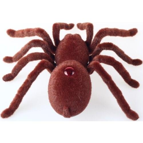 New Remote Control Scary Creepy Simulation Realistic Spider 2 Channel Infrared RC Model Toy Prank Kid Gift FSWOB