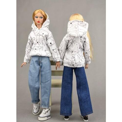 New styles Toy Doll clothes short pants black skirt Sweater for your barbi for your fr2 1:6 dolls BB200930