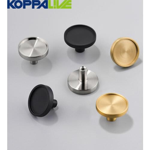 KOPPALIVE handles for furniture solid single hole cupboard furniture hardware european brass cabinet pull handle drawer knobs