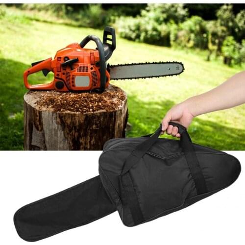 Portable Black Chainsaw Bag Waterproof Oxford Cloth Chain Saw Full Protection Storage Carrying Bag Chainsaw Holdall Storage Case