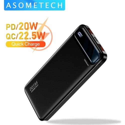 Power Bank 10000mAh For Phone Xiaomi iPhone Portable Charger Power Bank 20000mAh 20W PD Fast Charging External Battery Powerbank