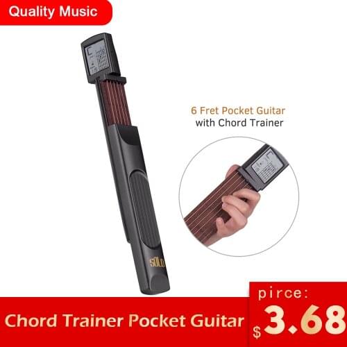 Portable Chord Trainer Pocket Guitar Practice Tools LCD Musical Instrument Practice Chords Tools for guitar accessories parts