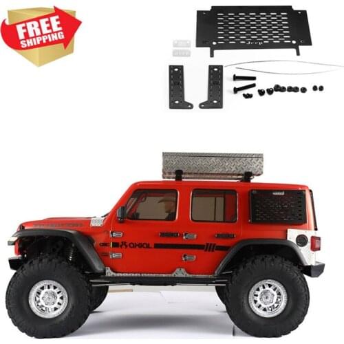 RC radio control car AXIAL SCX10 III Tool box Camp table board Open lid Folding meal board Metal option upgrade parts