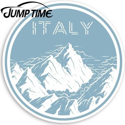 Jump Time Italy Vinyl Stickers - Mountain Travel Skiing Sticker LuggageWaterproof Car Decal Trunk Car Accessories