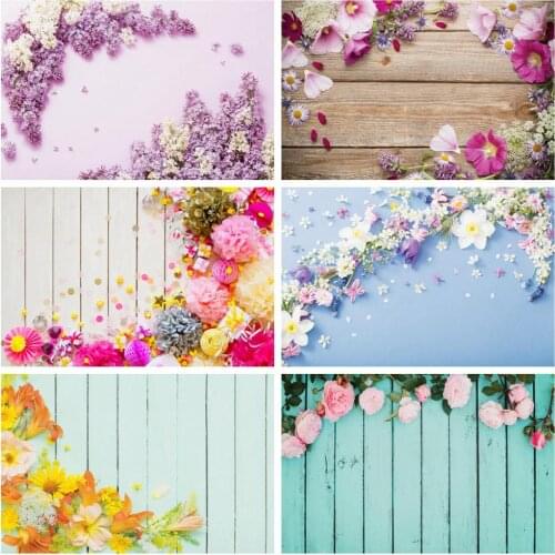 Laeacco Vinyl Backgrounds For Photography Flowers Tassel Petals Love Baby Newborn Doll Pet Portrait Photographic Backdrops